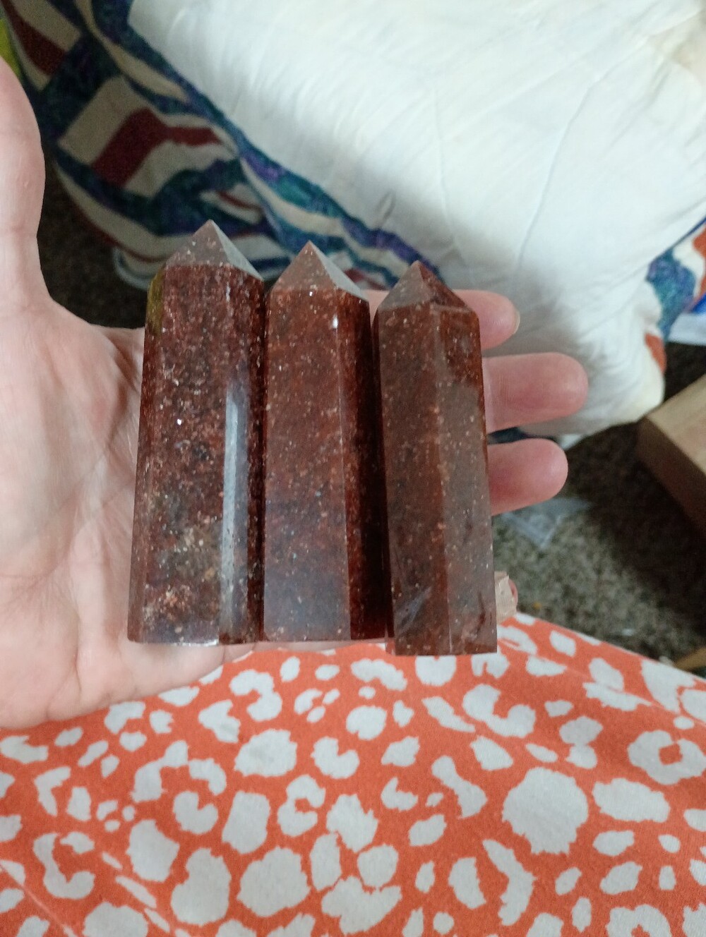 3 Red Jasper Towers